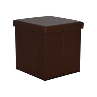 ΣΚΑΜΠΩ ΜΕ ΑΠΟΘΗΚΕΥΤΙΚΟ ΧΩΡΟ ALEX PU ΣΚΟΥΡΟ ΚΑΦΕ 38x38x38 εκ. HM227.01 ΣΚΑΜΠΩ ΜΕ ΑΠΟΘΗΚΕΥΤΙΚΟ ΧΩΡΟ ALEX PU ΣΚΟΥΡΟ ΚΑΦΕ 38x38x38 εκ. HM227.01