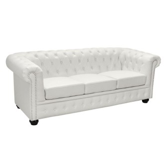 ΚΑΝΑΠΕΣ 3ΘΕΣΙΟΣ T.CHESTERFIELD HM3009.02 ΤΕΧΝΟΔΕΡΜΑ ΛΕΥΚΟ ΜΑΤ 208x90x73 εκ. ΚΑΝΑΠΕΣ 3ΘΕΣΙΟΣ T.CHESTERFIELD HM3009.02 ΤΕΧΝΟΔΕΡΜΑ ΛΕΥΚΟ ΜΑΤ 208x90x73 εκ.