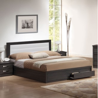 ΚΡΕΒΑΤΙ COLETTE HM318 2ΣΥΡΤΑΡΙΑ+ΑΠΟΘΗΚΕΥΤΙΚΟ ΧΩΡΟ ZEBRANO ΛΕΥΚΟ 150x200 εκ.