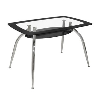 ΤΡΑΠΕΖΙ NORRIS 120Χ75Χ75ΕΚ HM0086.02 ΓΥΑΛΙΝΟ ΜΑΥΡΟ ΤΡΑΠΕΖΙ NORRIS 120Χ75Χ75ΕΚ HM0086.02 ΓΥΑΛΙΝΟ ΜΑΥΡΟ