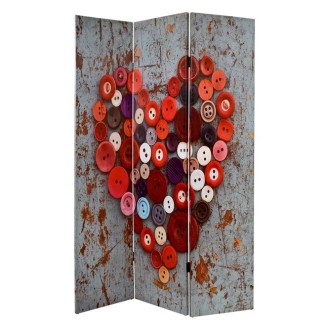 ΠΑΡΑΒΑΝ ΤΡΙΦΥΛΛΟ ΔΥΟ ΟΨΕΩΝ ΣΕ ΚΑΜΒΑ HM272 HEART 180x120x2.5 εκ