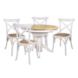 ΣΕΤ ΤΡΑΠΕΖΑΡΙΑΣ 5Τ ΤΡΑΠΕΖΙ WHITE WASH & ΚΑΡΕΚΛΕΣ FORENZA HM10128 ΣΕΤ ΤΡΑΠΕΖΑΡΙΑΣ 5Τ ΤΡΑΠΕΖΙ WHITE WASH & ΚΑΡΕΚΛΕΣ FORENZA HM10128