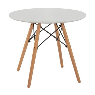 ΤΡΑΠΕΖΙ MINIMAL KID HM8451.01 ΣΤΡΟΓΓYΛΟ Φ60X51Υ ΛΕΥΚΟ ΤΡΑΠΕΖΙ MINIMAL KID HM8451.01 ΣΤΡΟΓΓYΛΟ Φ60X51Υ ΛΕΥΚΟ
