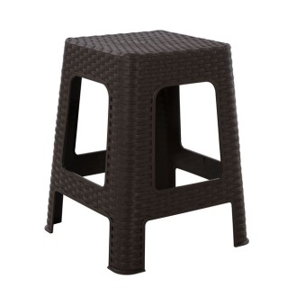 ΣΚΑΜΠΟ ΤΕΤΡΑΓΩΝΟ RATTAN ΚΑΦΕ HM5448.01 02.005.08484 ΣΚΑΜΠΟ ΤΕΤΡΑΓΩΝΟ RATTAN ΚΑΦΕ HM5448.01 02.005.08484