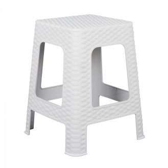 ΣΚΑΜΠΟ ΤΕΤΡΑΓΩΝΟ RATTAN ΛΕΥΚΟ HM5448.03 ΣΚΑΜΠΟ ΤΕΤΡΑΓΩΝΟ RATTAN ΛΕΥΚΟ HM5448.03