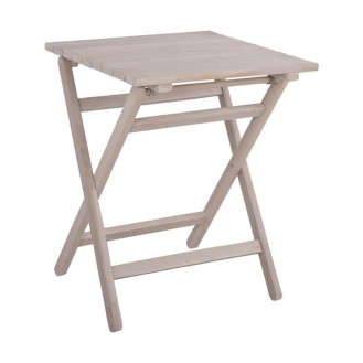 ΤΡΑΠΕΖΙ ΣΚΗΝΟΘΕΤΗ ΛΗΜΝΟΣ 60Χ60 CHALK FINISH ΛΕΥΚΟ ΕΜΠΟΤΙΣΜΟΥ HM5647.03