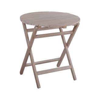 ΤΡΑΠΕΖΙ ΣΚΗΝΟΘΕΤΗ ΛΗΜΝΟΣ Φ70 CHALK FINISH ΛΕΥΚΟ ΕΜΠΟΤΙΣΜΟΥ HM5654.03
