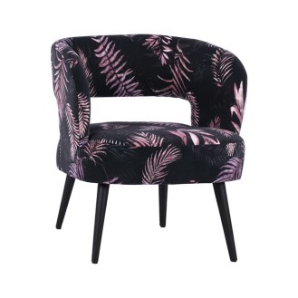 ΠΟΛΥΘΡΟΝΑ TROPICAL HM8634 ΥΦΑΣΜΑΤΙΝΗ ΜΕ FLORAL PATTERN 66x65x76Y εκ.