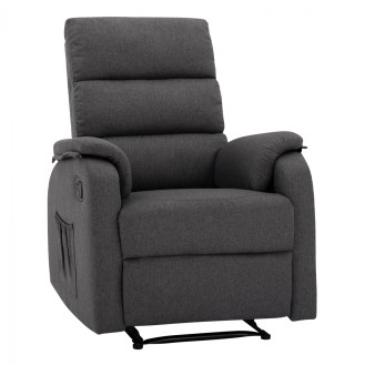 ΠΟΛΥΘΡΟΝΑ RELAX ΥΦΑΣΜΑ ΓΚΡΙ ΜΕ ΜΗΧΑΝΙΣΜΟ MASSAGE HM8316.10 70x90-154x97 εκ.
