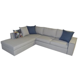 ΣΑΛΟΝΙ ΓΩΝΙΑ HOME ΓΚΡΙ HM11396.01 260x200x75Y εκ.