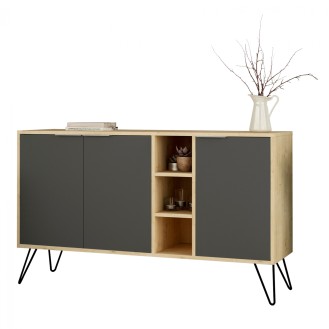 ΜΠΟΥΦΕΣ ΦΥΣΙΚΟ ΜΕ ΑΝΘΡΑΚΙ  142X83X40 HM8874.01
