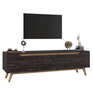 ΕΠΙΠΛΟ ΤΗΛΕΟΡΑΣΗΣ ΚΑΡΥΔΙ-ΜΑΥΡΟ HM8901.01 180x35x48,6 εκ.