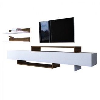 ΣΥΝΘΕΤΟ ΤΗΛΕΟΡΑΣΗΣ ΚΑΡΥΔΙ -ΛΕΥΚΟ 180x40x35,6 εκ.HM8909.02