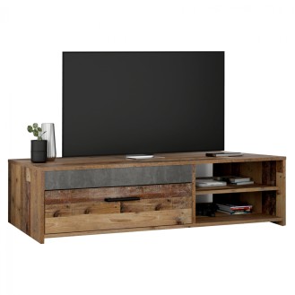 ΕΠΙΠΛΟ ΤΗΛΕΟΡΑΣΗΣ BASTIAN HM8821 ΓΚΡΙ CEMENT-ΚΑΦΕ PALET 120x42,1x31,8 εκ.