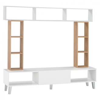 ΣΥΝΘΕΣΗ ΤΗΛΕΟΡΑΣΗΣ CHARLIZE HM2253 ΛΕΥΚΟ SONAMA 181x31,6x39,6+90+25,6 εκ.
