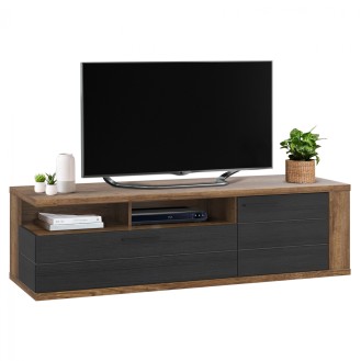 ΕΠΙΠΛΟ ΤΗΛΕΟΡΑΣΗΣ ΜΕΛΑΜΙΝΗΣ RYKER HM8856 ΚΑΡΥΔΙ ΓΚΡΙ 161,5x46,7x52,3 εκ.