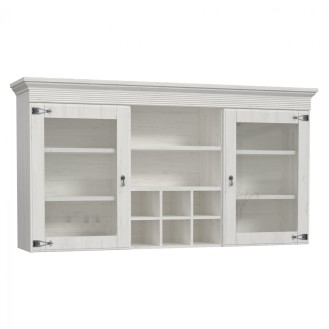 ΒΙΤΡΙΝΑ ΜΠΟΥΦΕ LANCE HM8848 ΛΕΥΚΟ ANTIQUE 171,3x38x90,2 εκ. ΒΙΤΡΙΝΑ ΜΠΟΥΦΕ LANCE HM8848 ΛΕΥΚΟ ANTIQUE 171,3x38x90,2 εκ.