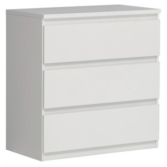 ΣΥΡΤΑΡΙΕΡΑ BRANCO HM8832.02 ΜΕ 3 ΣΥΡΤΑΡΙΑ ΛΕΥΚΗ 77,2x42,2x79,9 εκ.