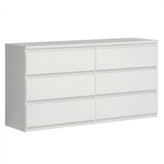 ΣΥΡΤΑΡΙΕΡΑ BRANCO HM8833.02 ΜΕ 6 ΣΥΡΤΑΡΙΑ ΛΕΥΚΗ 154x42,2x79,9 εκ.