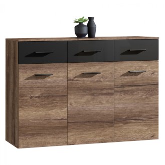 ΜΠΟΥΦΕΣ ΜΕΛΑΜΙΝΗΣ ROLAN HM8801 ΚΑΡΥΔΙ ΜΑΥΡΟ 134,5x34,1x93,5 εκ.