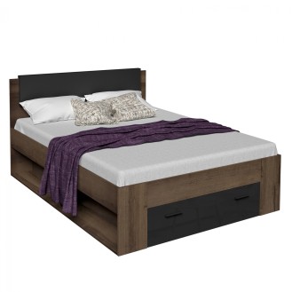 ΚΡΕΒΑΤΙ ROLAN HM8803 ΚΑΡΥΔΙ ΜΑΥΡΟ ΓΙΑ ΣΤΡΩΜΑ 160x200 εκ.