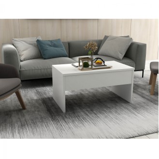ΤΡΑΠΕΖΙ ΣΑΛΟΝΙΟΥ ΠΤΥΣΣΟΜΕΝΟ ΛΕΥΚΟ HM8987.01 90x52x45 εκ.