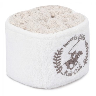 ΠΕΤΣΕΤΕΣ ΛΑΒΕΤΑ 4ΤΜΧ BEVERLY HILLS POLO CLUB HM12124.03 ΜΠΕΖ ΛΕΥΚΟ 30x30 εκ.