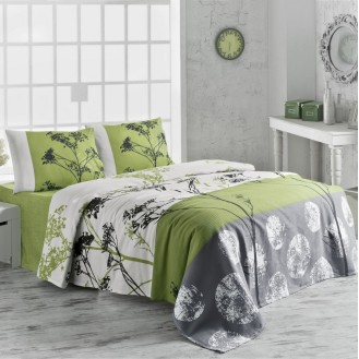 ΚΟΥΒΕΡΤΑ ΔΙΠΛΗ ΠΙΚΕ HM12128 ΓΚΡΙ ΛΕΥΚΟ ΠΡΑΣΙΝΟ FLORAL ΡΙΓΕ 200x230 εκ. ΚΟΥΒΕΡΤΑ ΔΙΠΛΗ ΠΙΚΕ HM12128 ΓΚΡΙ ΛΕΥΚΟ ΠΡΑΣΙΝΟ FLORAL ΡΙΓΕ 200x230 εκ.