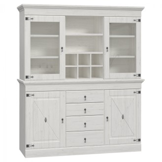 ΜΠΟΥΦΕΣ ΜΕ ΒΙΤΡΙΝΑ ΜΕΛΑΜΙΝΗΣ LANCE ΛΕΥΚΟ ANTIQUE HM11498 171,3Χ45Χ183,8 εκ. ΜΠΟΥΦΕΣ ΜΕ ΒΙΤΡΙΝΑ ΜΕΛΑΜΙΝΗΣ LANCE ΛΕΥΚΟ ANTIQUE HM11498 171,3Χ45Χ183,8 εκ.