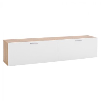 ΝΤΟΥΛΑΠΙ ΤΟΙΧΟΥ JADEY HM2405.02 SONAMA ΛΕΥΚΟ 180x24x37 εκ.