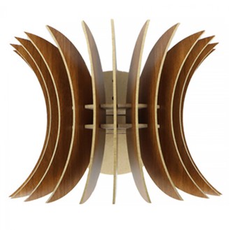 ΑΠΛΙΚΑ ΤΟΙΧΟΥ ΞΥΛΙΝΗ ΑΠΟ MDF ΚΑΡΥΔΙ 2 HM7379.02 8x20x20Υ εκ.