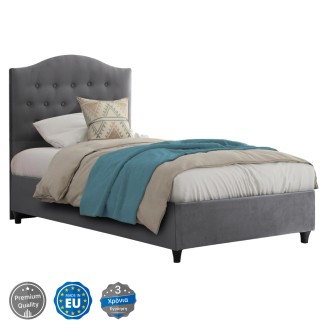ΚΡΕΒΑΤΙ MALENA ΑΠΟ ΓΚΡΙ ΒΕΛΟΥΔΟ HM651.10 ΓΙΑ ΣΤΡΩΜΑ 90x200 εκ. ΚΡΕΒΑΤΙ MALENA ΑΠΟ ΓΚΡΙ ΒΕΛΟΥΔΟ HM651.10 ΓΙΑ ΣΤΡΩΜΑ 90x200 εκ.