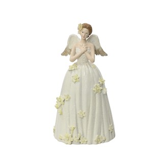Διακοσμητικό Άγγελος λευκός L11.50-W12.60-H23.00cm Τεμάχιο 