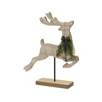 Διακοσμητικό τάρανδος με έλατο L6.00-W23.00-H28.50cm 