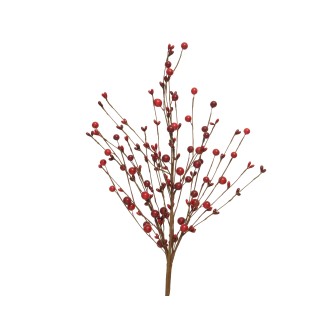 Κλαδί με κοκκινα berries L5.00-W7.00-H60.00cm Τεμάχιο 