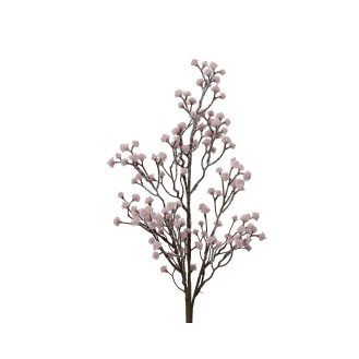 Κλαδί χιονισμένο ροζ L20.00-W1.00-H60.00cm Τεμάχιο 